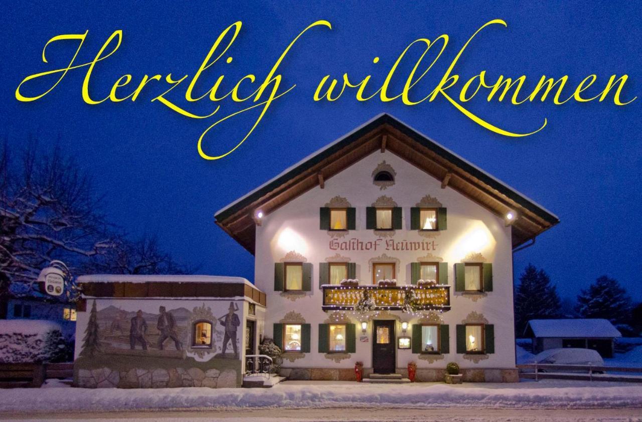 Gasthof Und Pension Neuwirt Lenggries Buitenkant foto